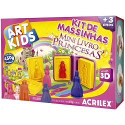 ART KIDS KIT DE PLASTILINA ACRILEX "Mini libro Princesas" (40033)
