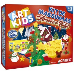 ART KIDS KIT DE PLASTILINA ACRILEX "Arbol de Navidad" (40039)