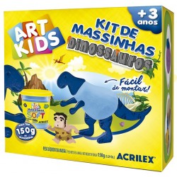 ART KIDS KIT DE PLASTILINA ACRILEX "Dinosaurio azul" (40050)