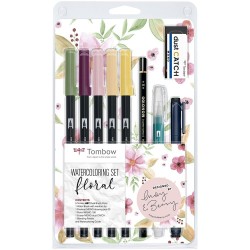 TOMBOW WATERCOLORING SET FLORAL