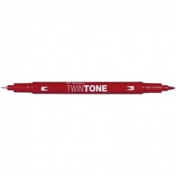 TWINTONE Rotulador doble punta. Strawberry red. 75