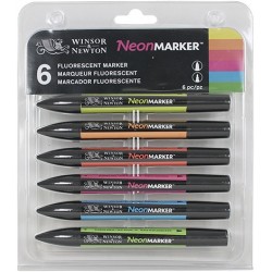W&N NEONMARKER SET 6 COLORES