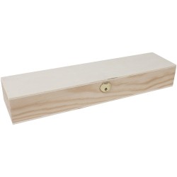 Caja de madera para guardar lápices y pinceles