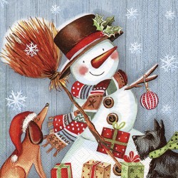 Snowman with Broomstick