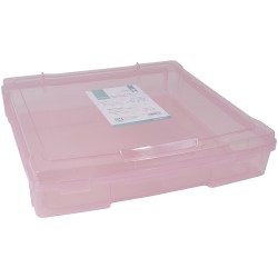 Pack Cajas de almacenaje rosa y mint 35,8x36,2x7,9cm