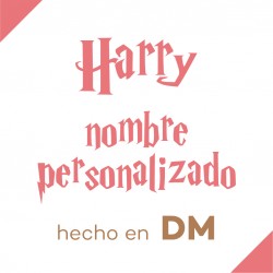 Harry tipografía nombre personalizado en DM