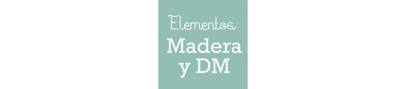 Elementos de Madera y DM navideños