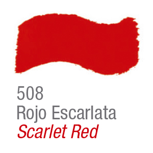 Pintura acrílica brillo Acrilex 508 rojo escarlata